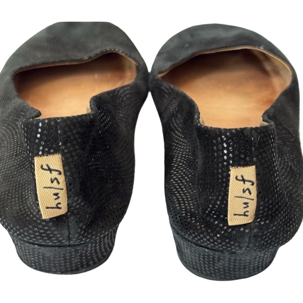 FRENCH SOLE Zeppa Black Wave Ballet Flats With Box Size 10.5 - Picture 9 of 16